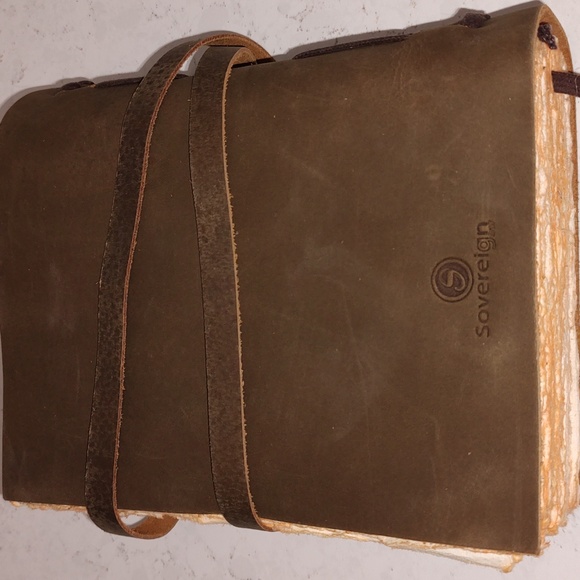 SOVEREIGN GEAR SKULL VINTAGE LOOK GENUINE LEATHER JOURNAL - Picture 2 of 6